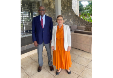 MEETING BETWEEN AMBASSADORS CORRINA FRICKE AND NDOCKI VICTOR