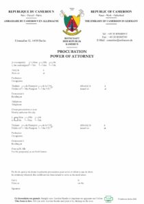 power of attorney